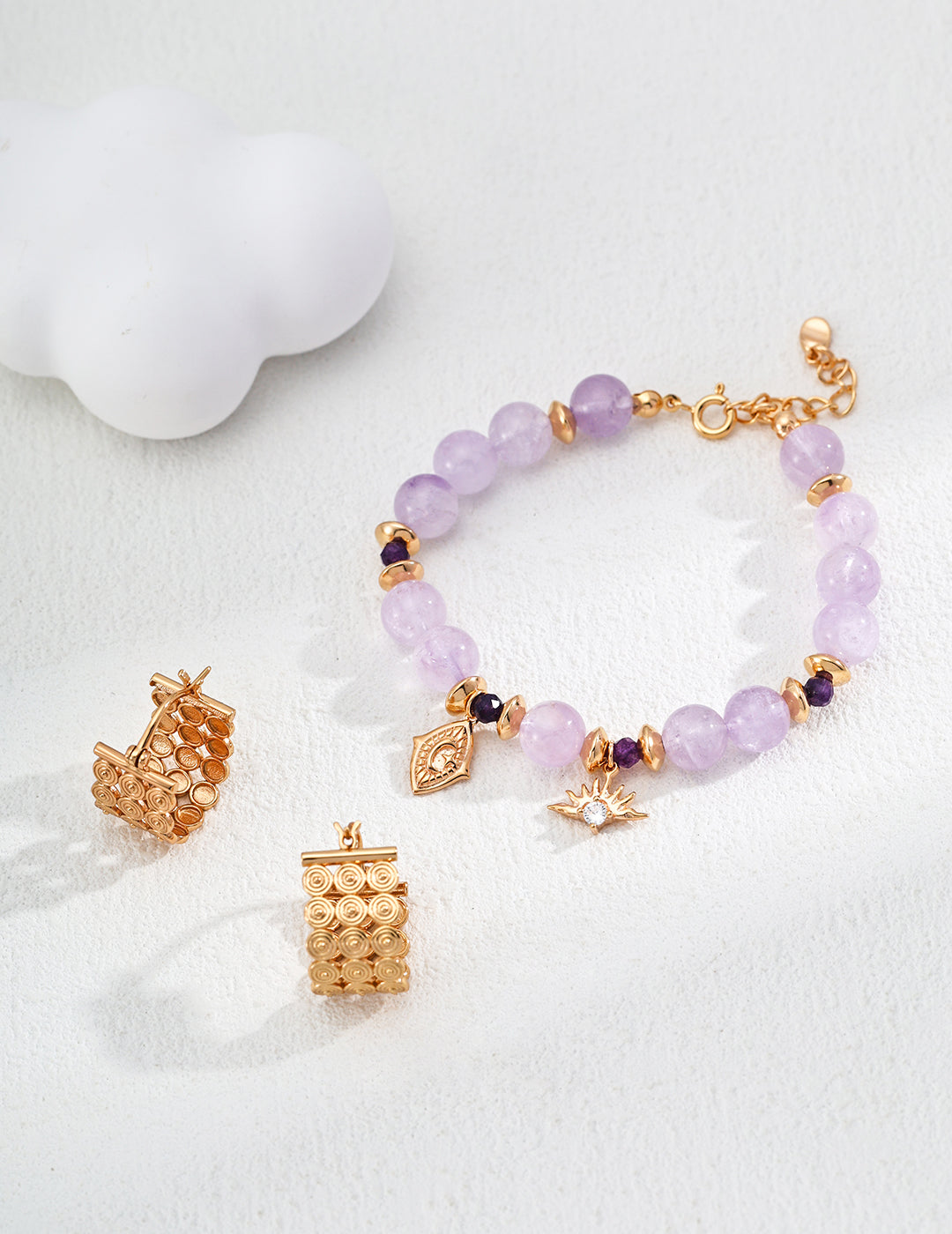 Amethyst Sunburst Bracelet