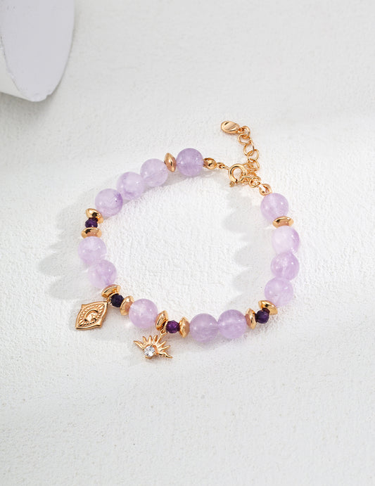 Amethyst Sunburst Bracelet