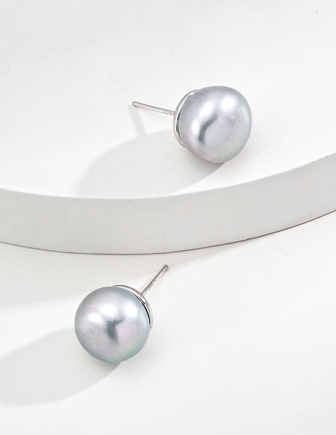 Lustrous Pearl Stud Earrings