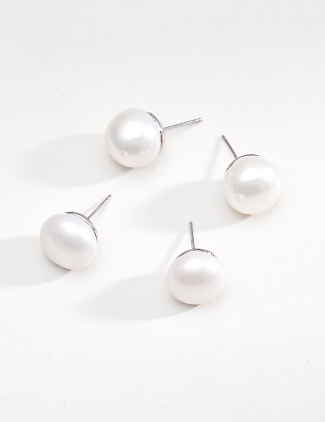 Lustrous Pearl Stud Earrings