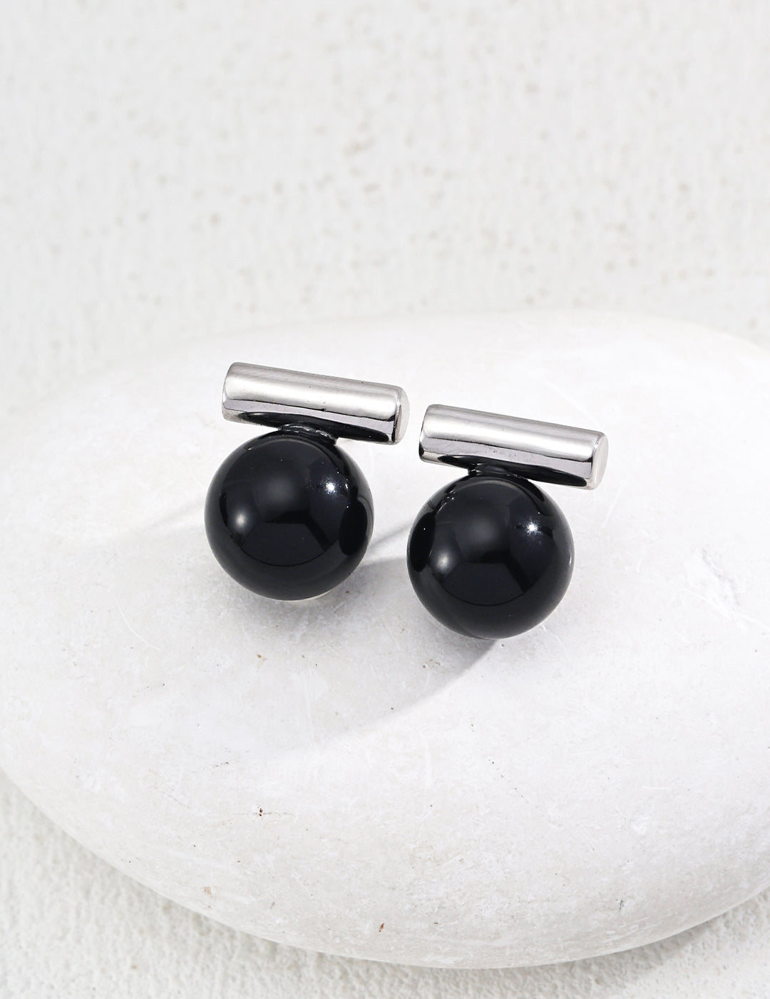 Elegant Gemstone Sphere Earrings